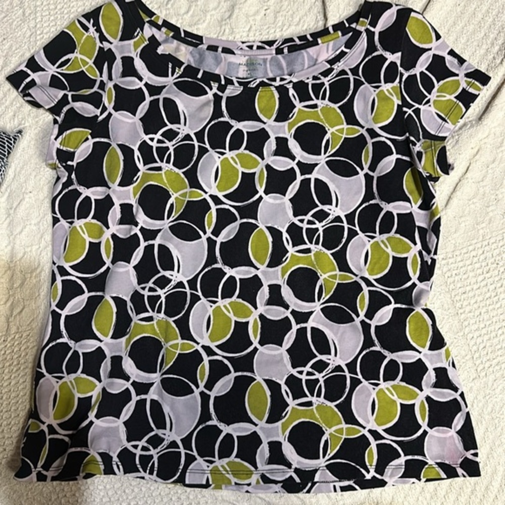 Madison black and green top. Size XL